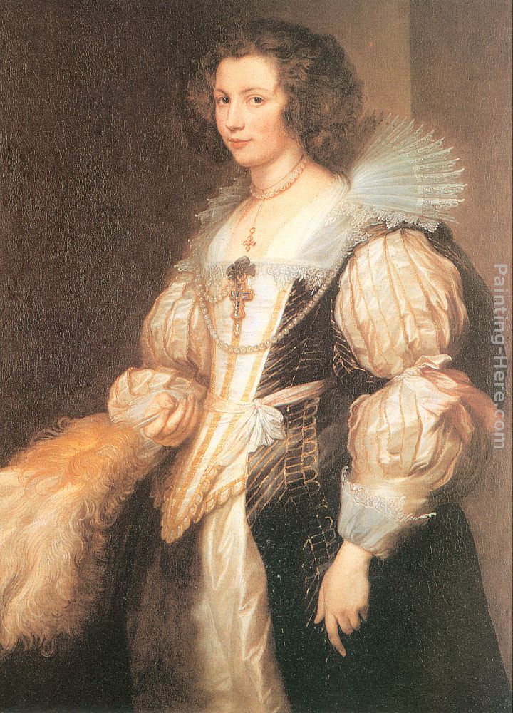 Portrait of Maria Lugia de Tassis painting - Sir Antony van Dyck Portrait of Maria Lugia de Tassis art painting
